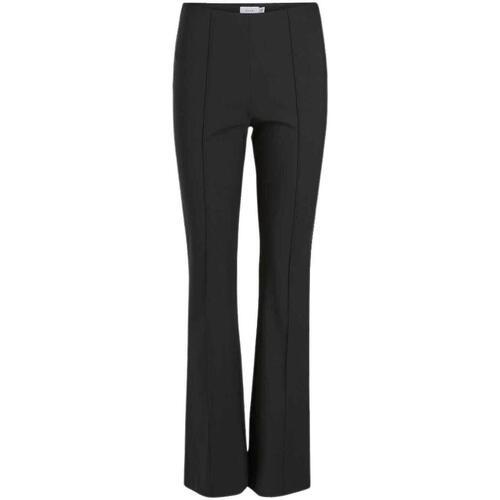 Vila - VISIMINE HW FLARED PANTS Negro