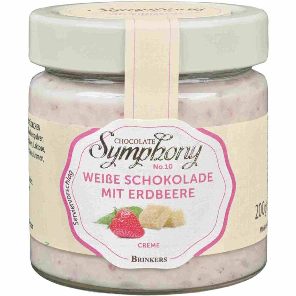 Brinkers Symphony No.10 Weiße Schokoladencreme mit Erdbeere 200g MHD:28.2.26