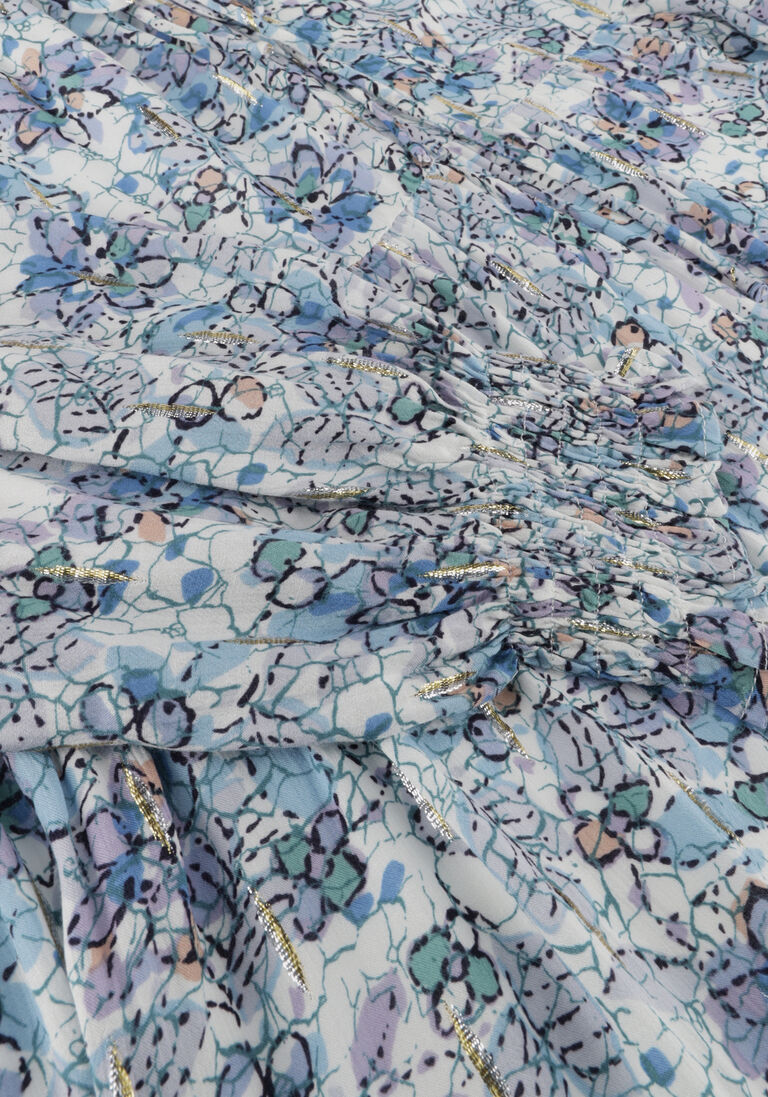 SUNCOO blauwe suncoo mini jurk carole