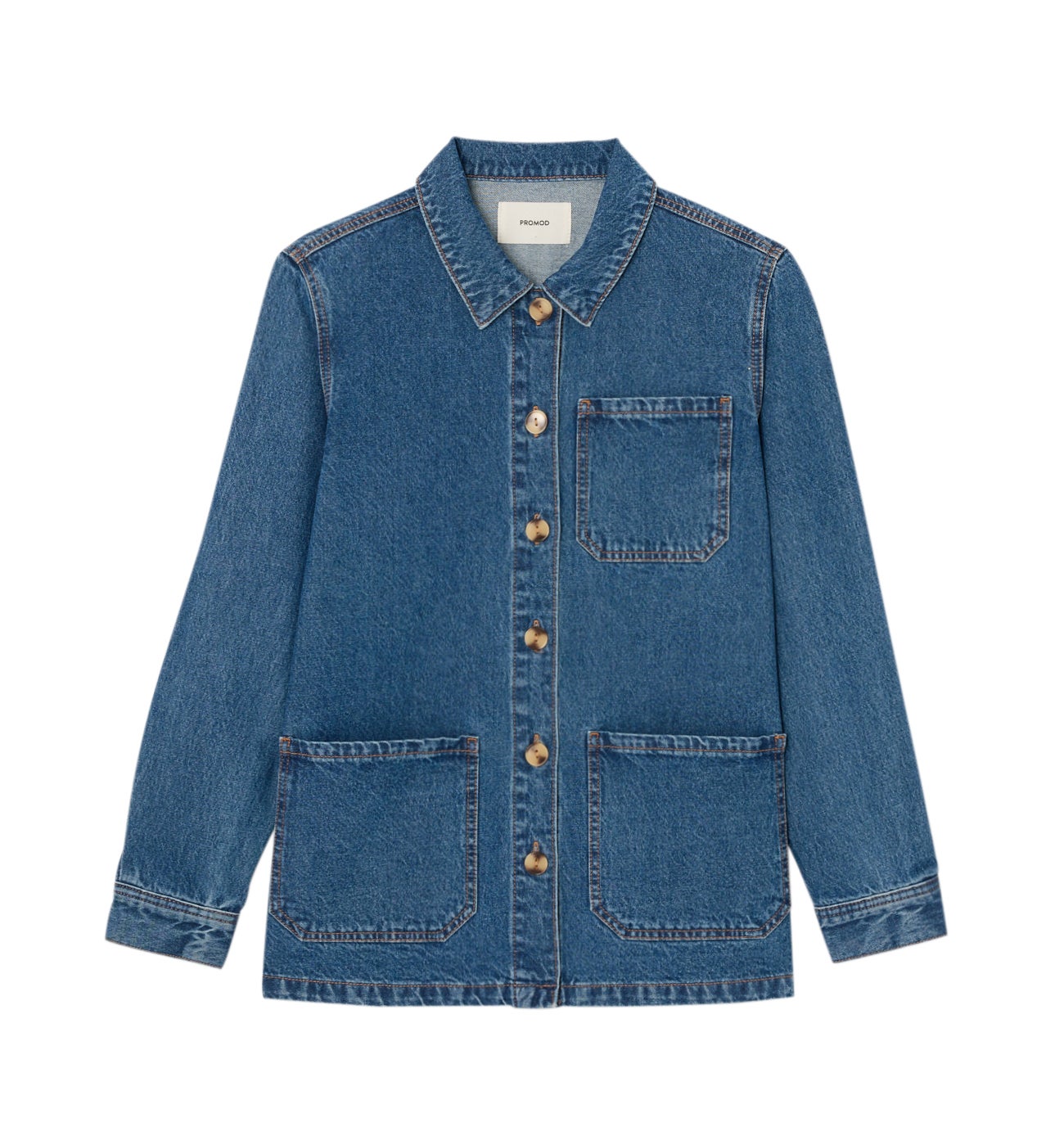 Veste surchemise en jean ALMA - Jean brut