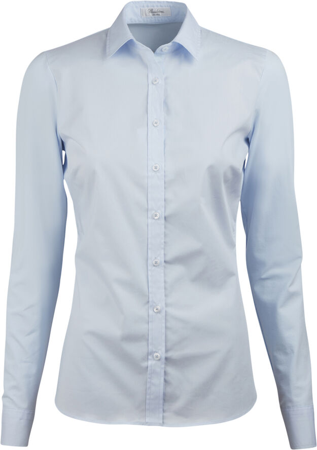 Stenströms Shirt S poplin stretch/jersey Light blue