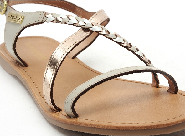 Les tropeziennes nu pieds plats femme hanano f beige