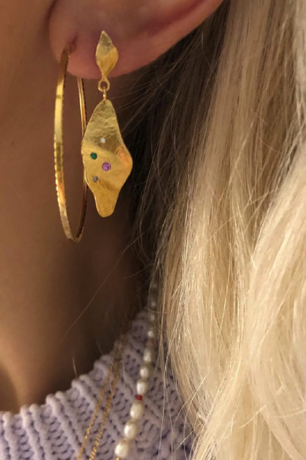 Stine A Big Etoile Creol Earring