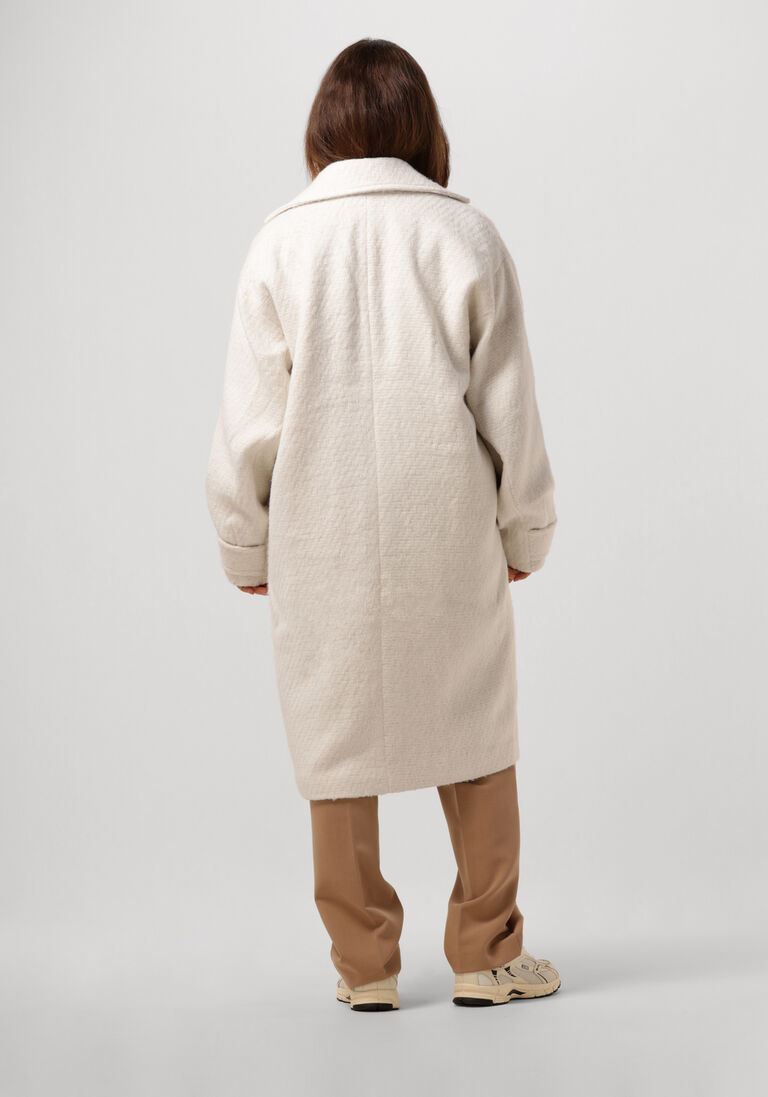 NOTRE-V beige notre-v mantel nv-charlotte wool cocoon coat