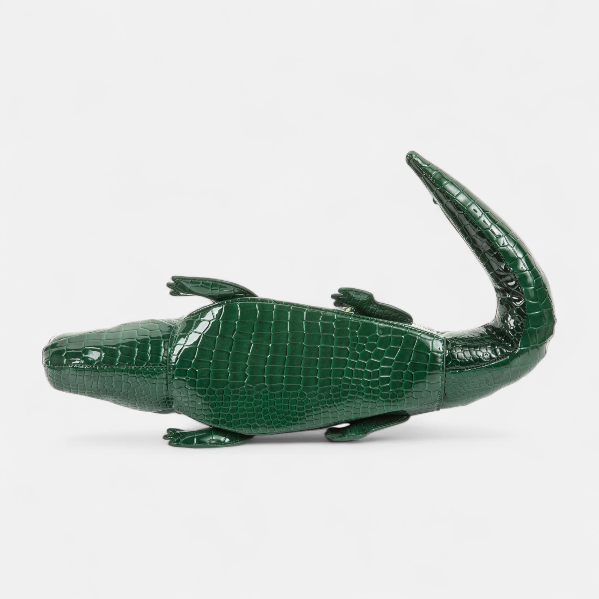 Sac à main crocodile vert