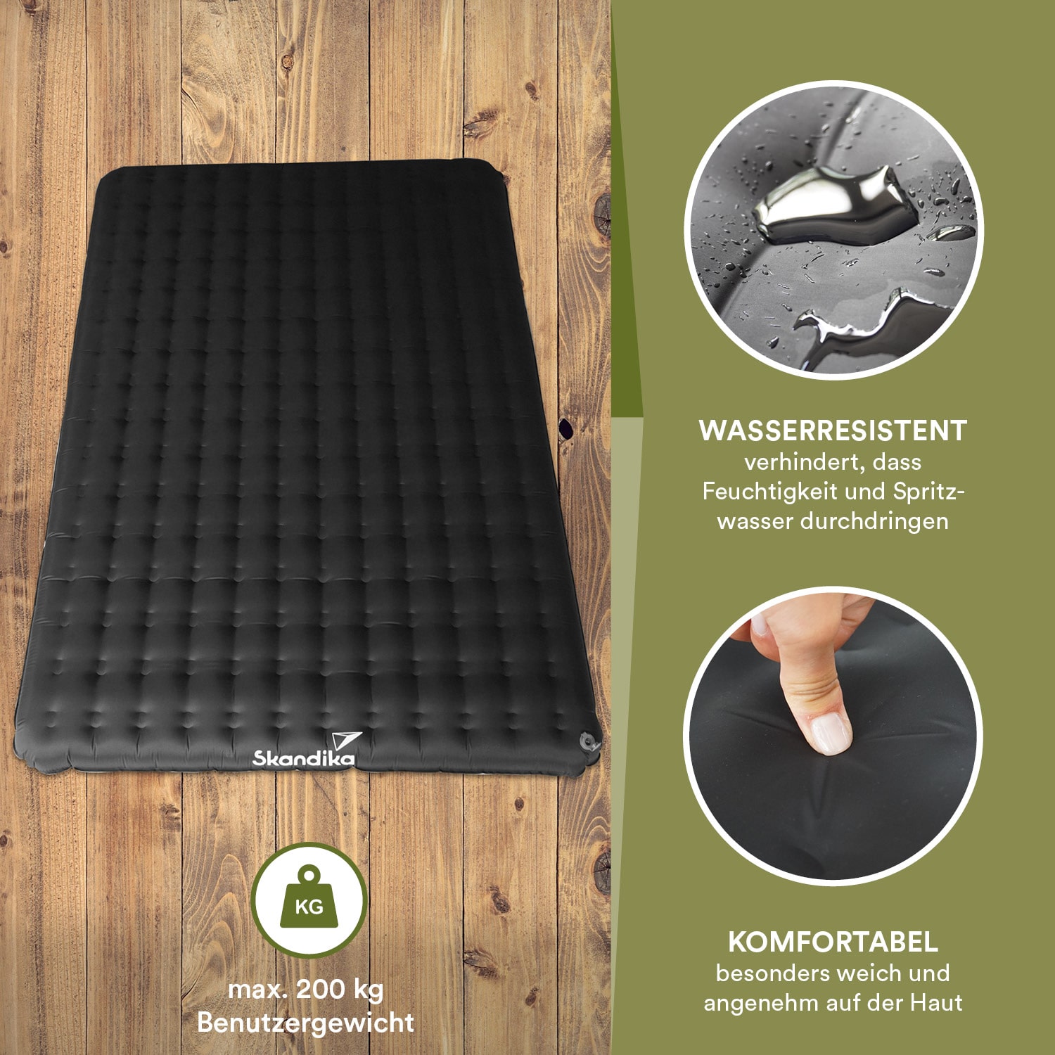 Skandika Elite Air Double opblaasbare slaapmat