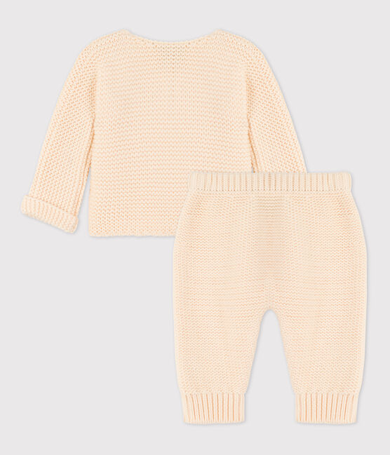 Ensemble 2 pièces bébé en tricot en coton