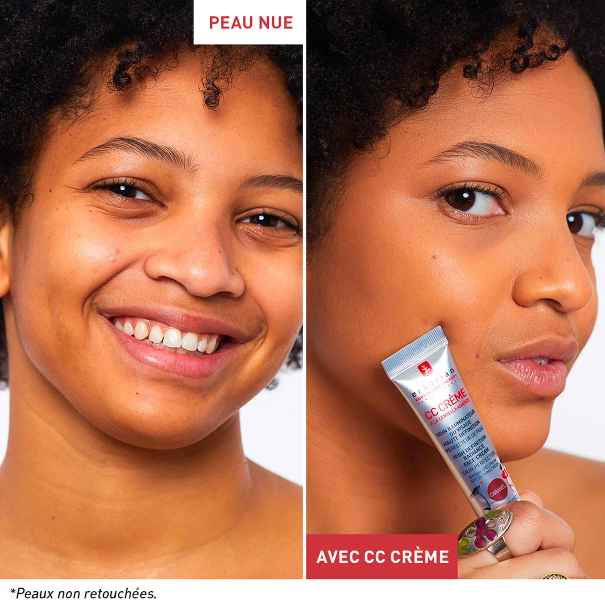 CC Crème à la Centella Asiatica - Soin Illuminateur du Visage Haute Définition |- Caramel