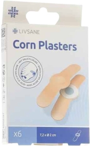 LIVSANE Hühneraugen Pflaster, 6 Stück