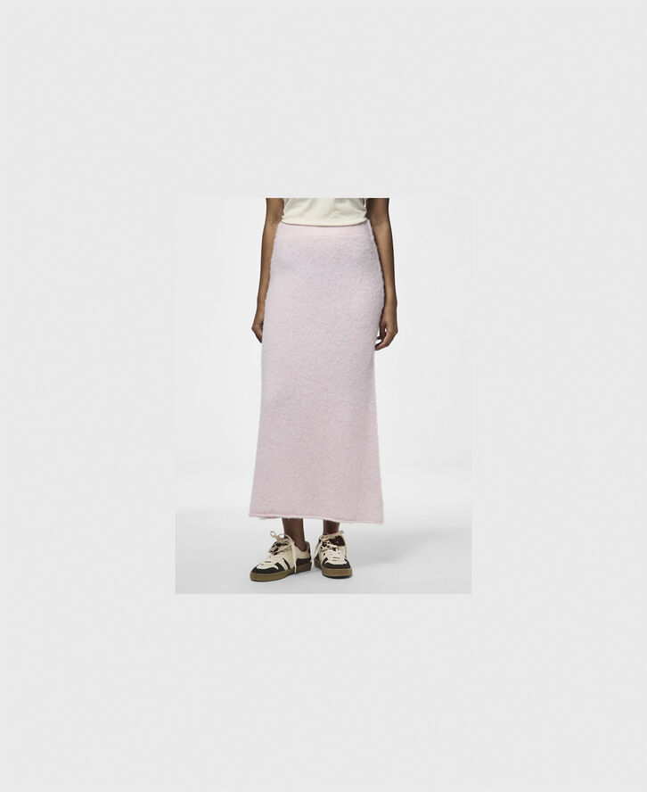 Pieces PCPAM HW ANK KNIT SKIRT BC Pink-a-boo