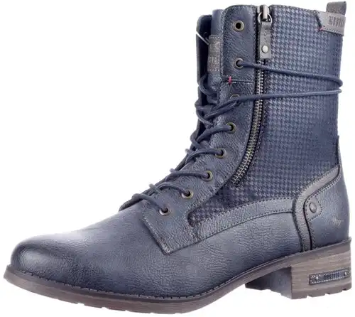 Mustang blauw 15M0062001 - maat 43 veterboot blauw - maat 43 Calandschoen