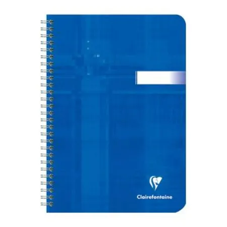 Clairefontaine Spiralbuch mit Doppelspirale DIN A5 14,8x21cm, 90 Blatt, 90g, kariert sortiert