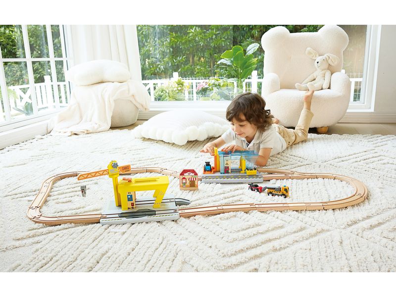 Hape Reparatur- und Waschstation Perfekt für kleine Auto-Fans