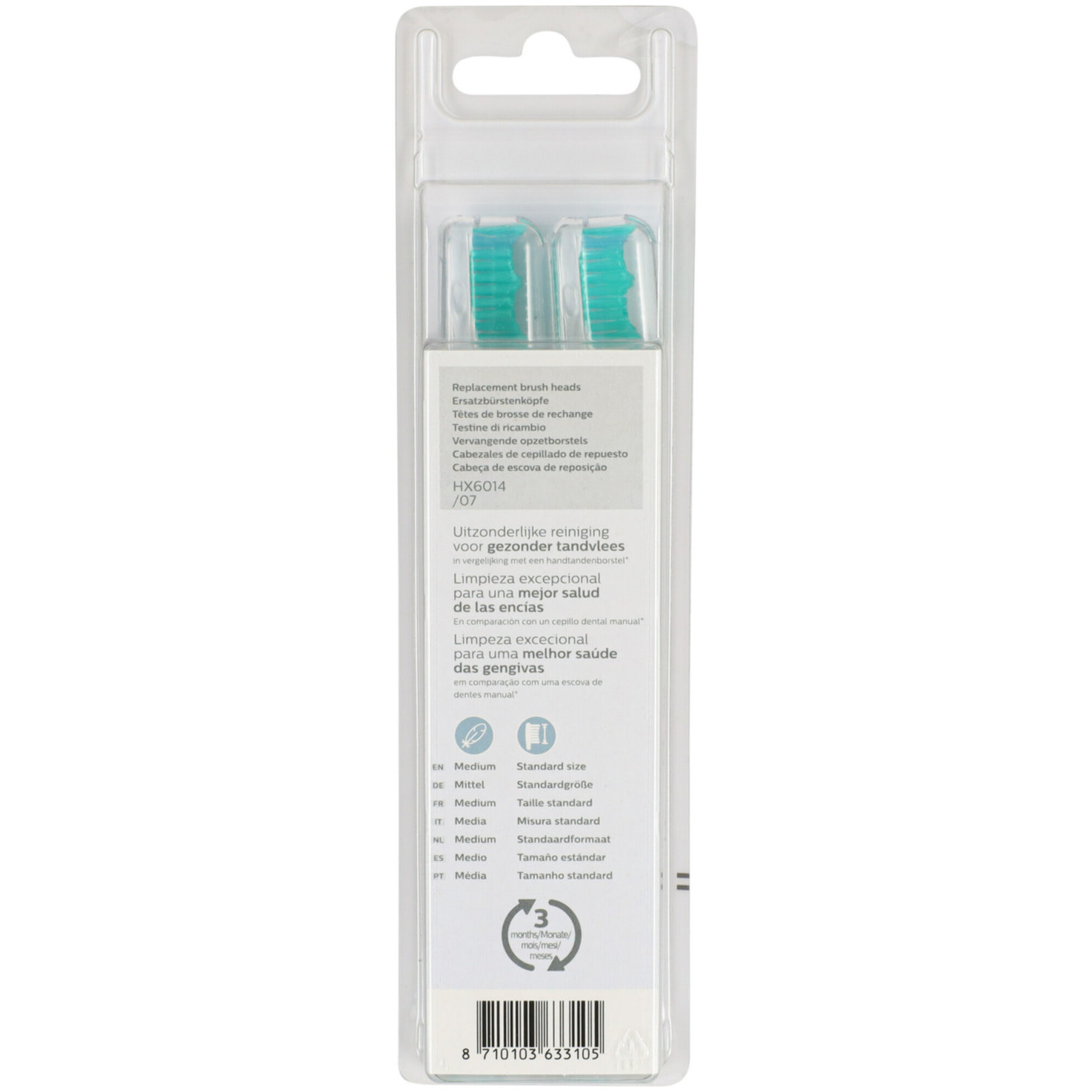 Philips ProResults (C1) 4er Pack, weiss HX6014/07