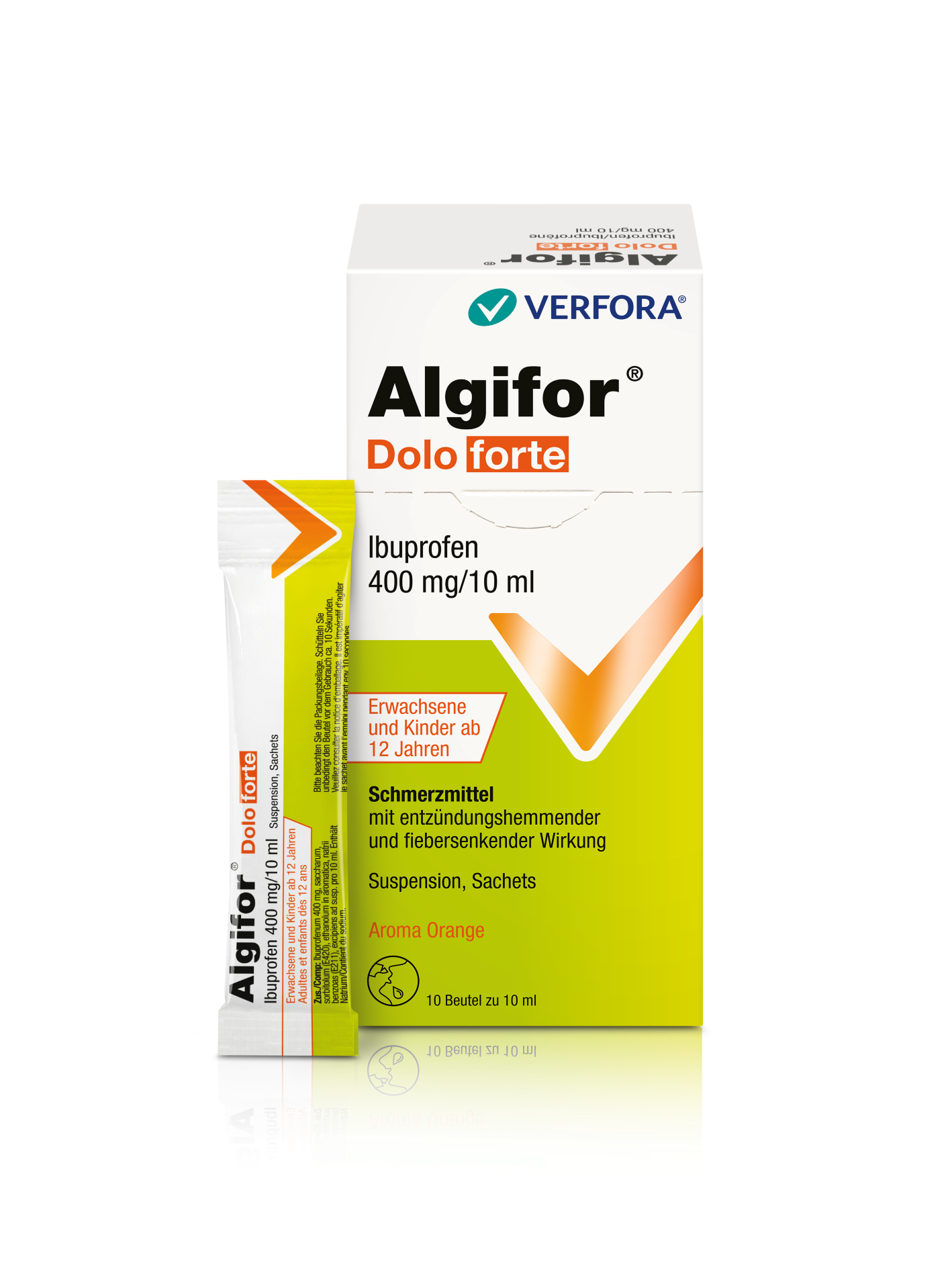 ALGIFOR Dolo forte Susp 400 mg/10ml Btl 10 Stk