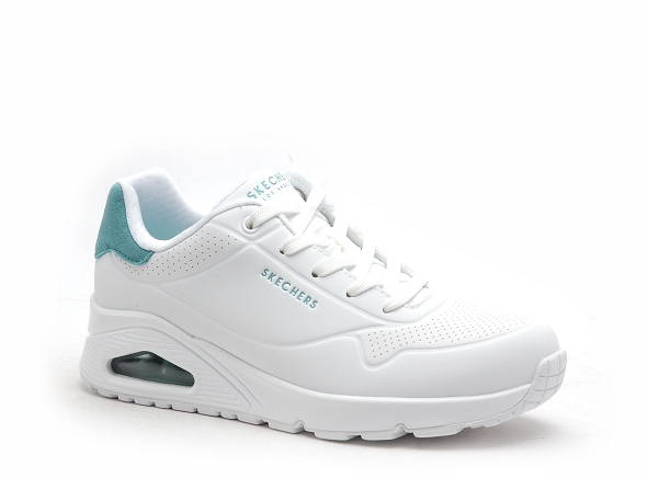 Skechers basses femme unopopback 177092 blanc