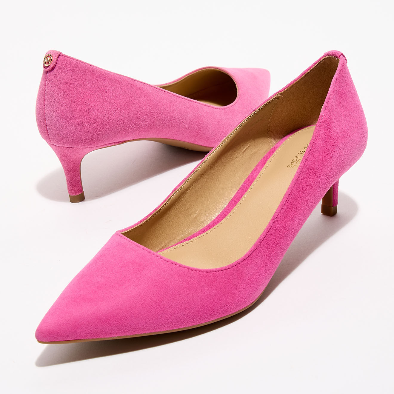 Michael Kors Chaussures Escarpins en Cuir Alina roses - Talon 3 cm