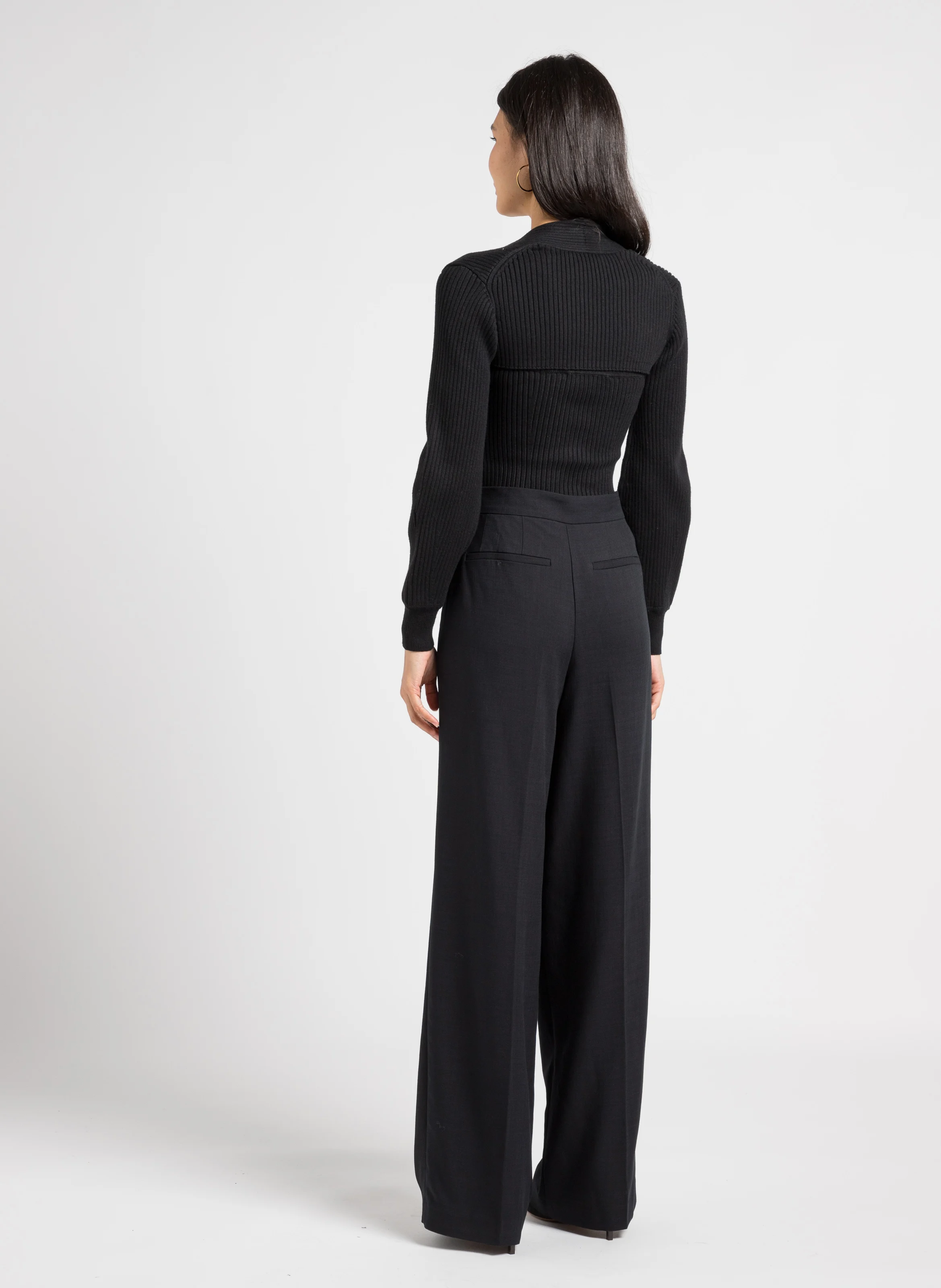 EDWIN - Pantalon large taille haute | Noir