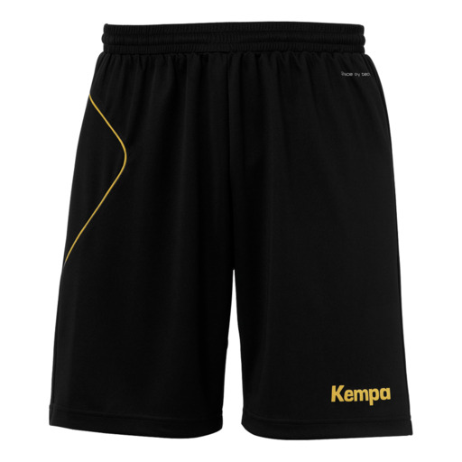 Shorts Curve Preto/dourado Kempa