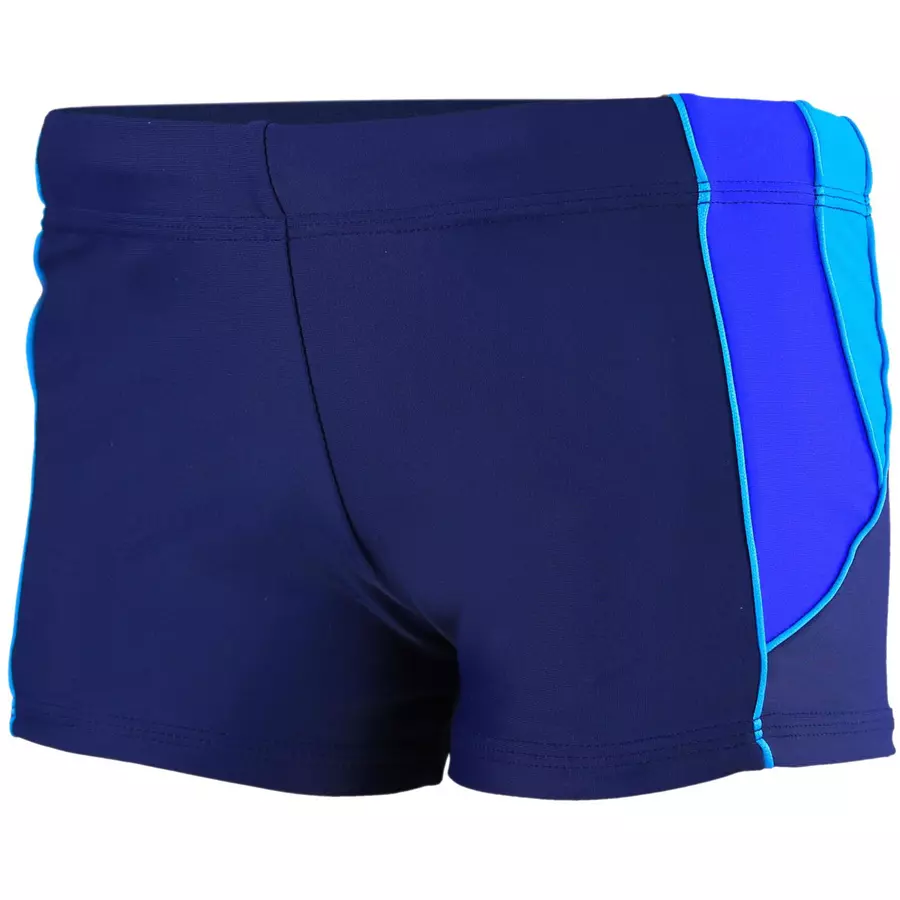 Aquarti Jungen Kurze Badehose mit Einsätzen Seitlich blau