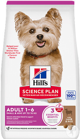 Hill's Science Plan Adult Small & Mini Croquettes À L'Agneau Et Riz Pour Petit Chien 1,5kg