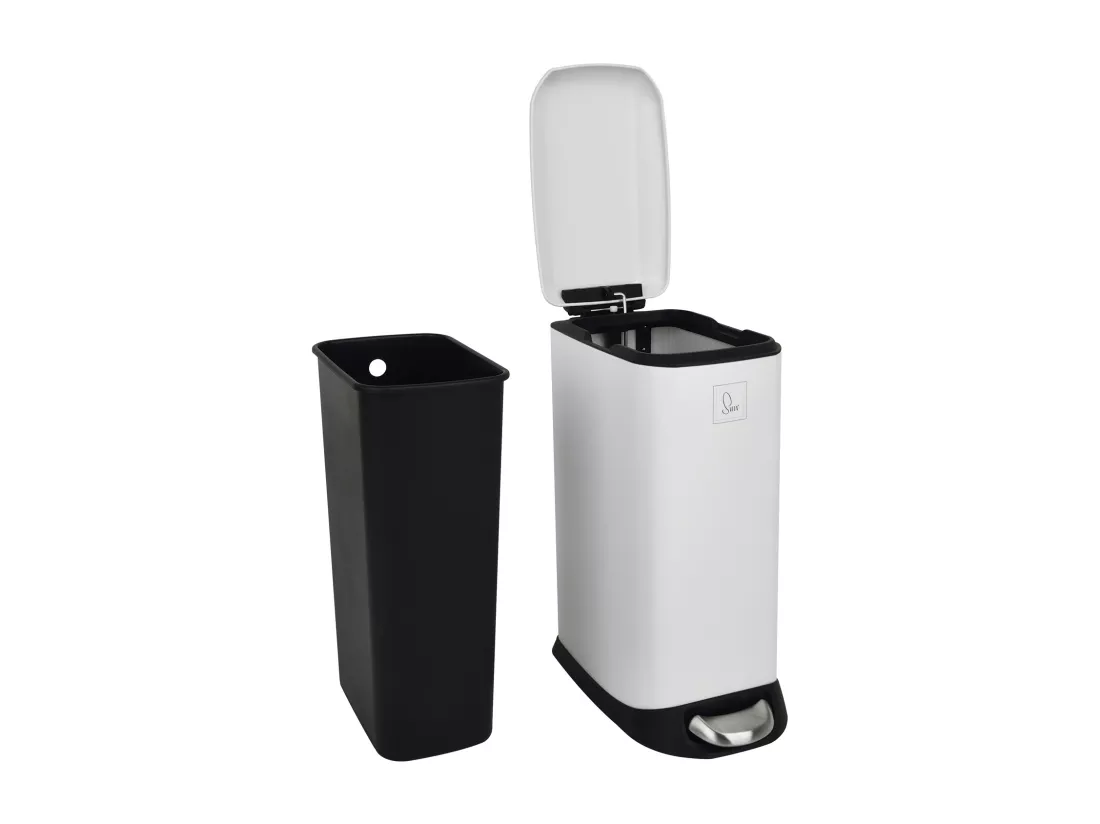Poubelle à pédale 12l incl. seau intérieur