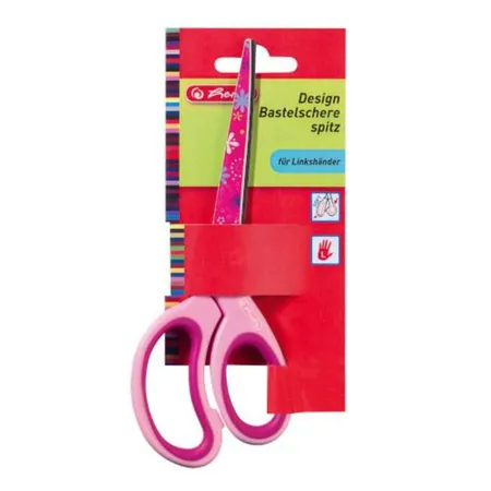 Herlitz Bastelschere Linkshänder spitz 17 cm, sortiert