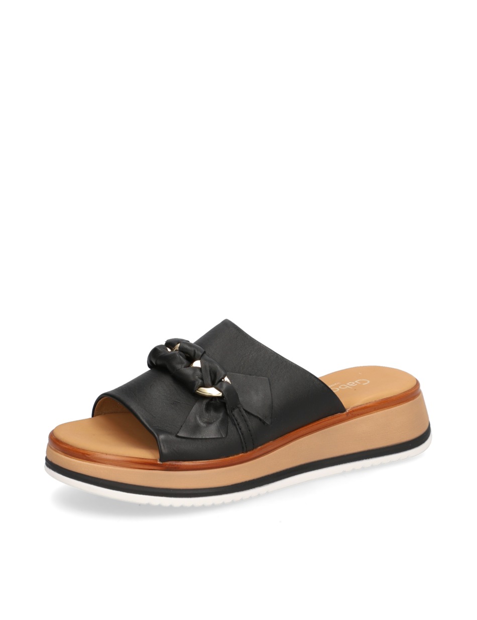Glattleder Pantoffel