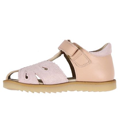 Pom Pom Sandaler - Rub Sole Scallops - Rosa