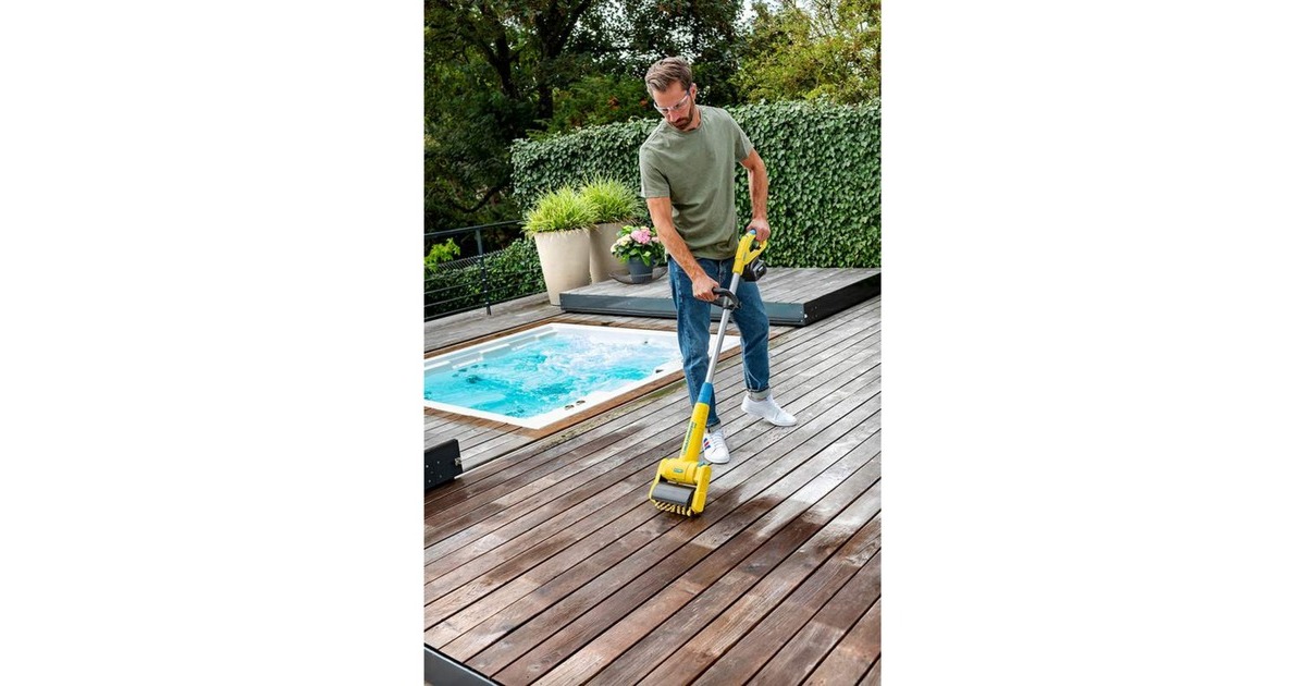 GloriaMultibrush li-on PLUS accu borstel  (Geel, Accu en lader niet inbegrepen, POWER FOR ALL)