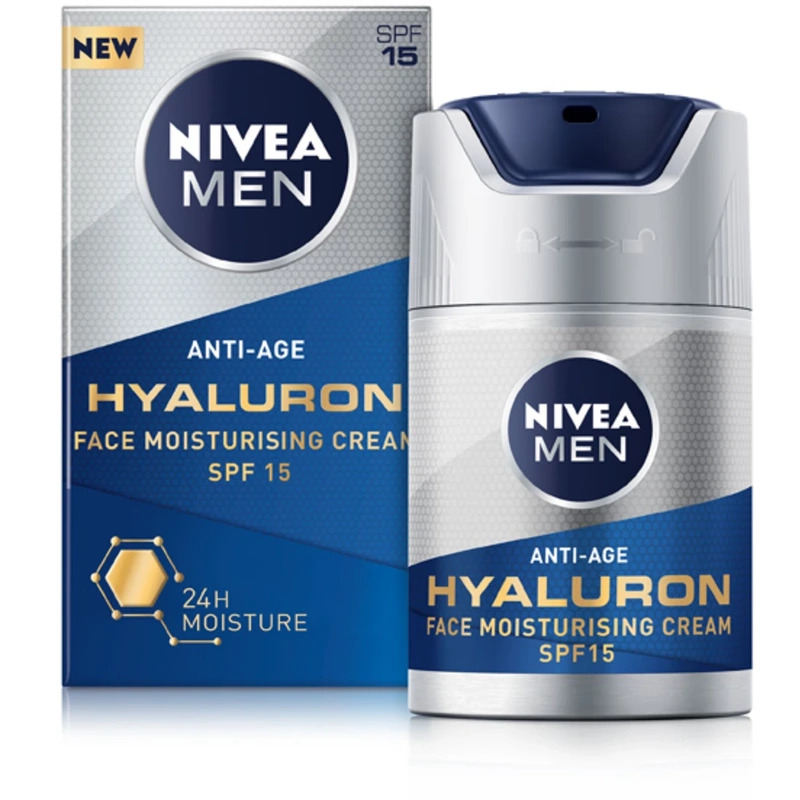 Nivea Men Anti-Age Hyaluron Face Cream SPF 15 - 50 ml