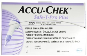 ACCU-CHEK SAFE-T-PRO PLUS Einmalstechhilfe, 200 Stück