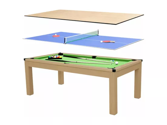 Table multi-jeux convertible, 8-10 personnes - Stan