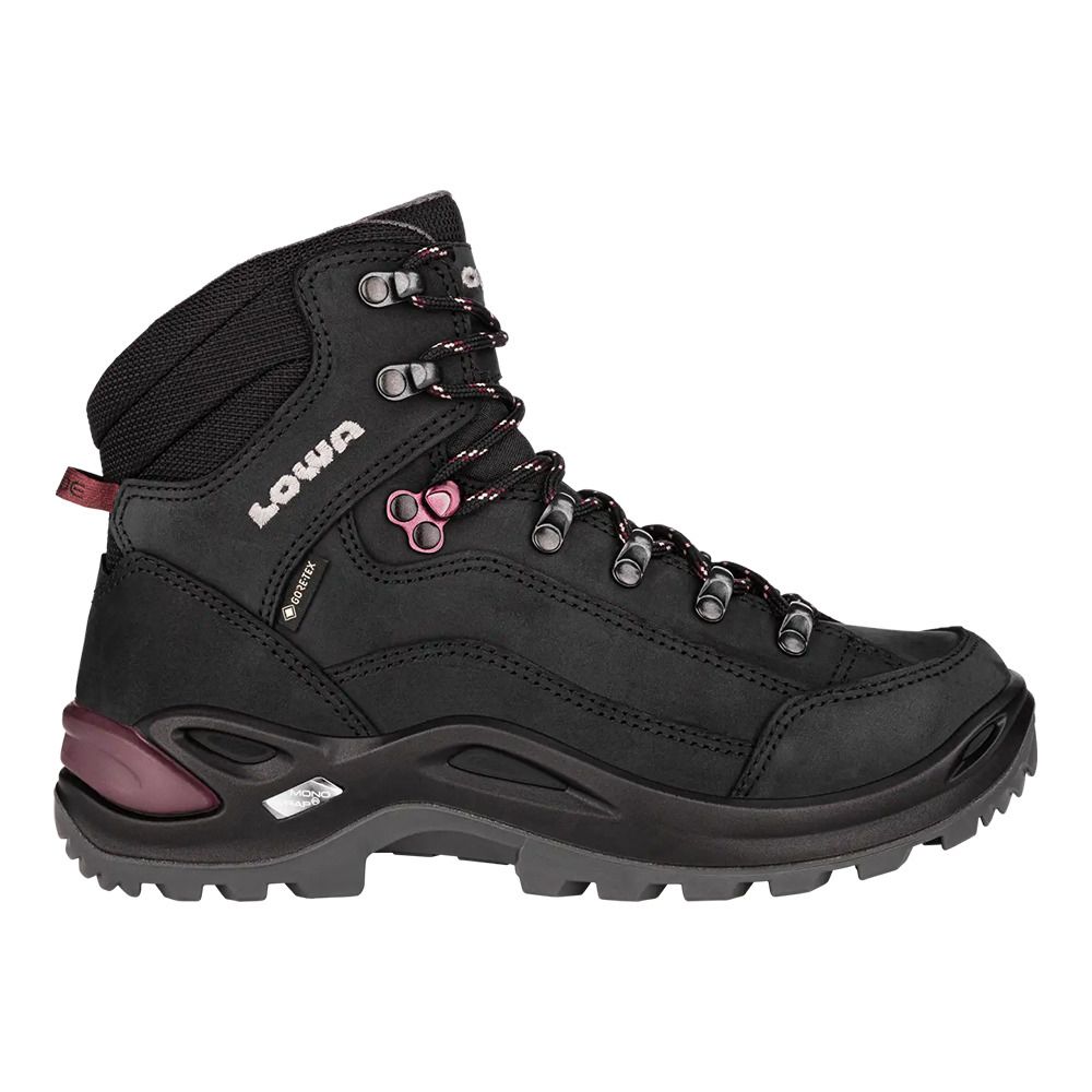Lowa RENEGADE GTX MID - Chaussures randonné Femme black/prune