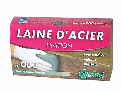Laine d'acier n°000 Gerlon 200g