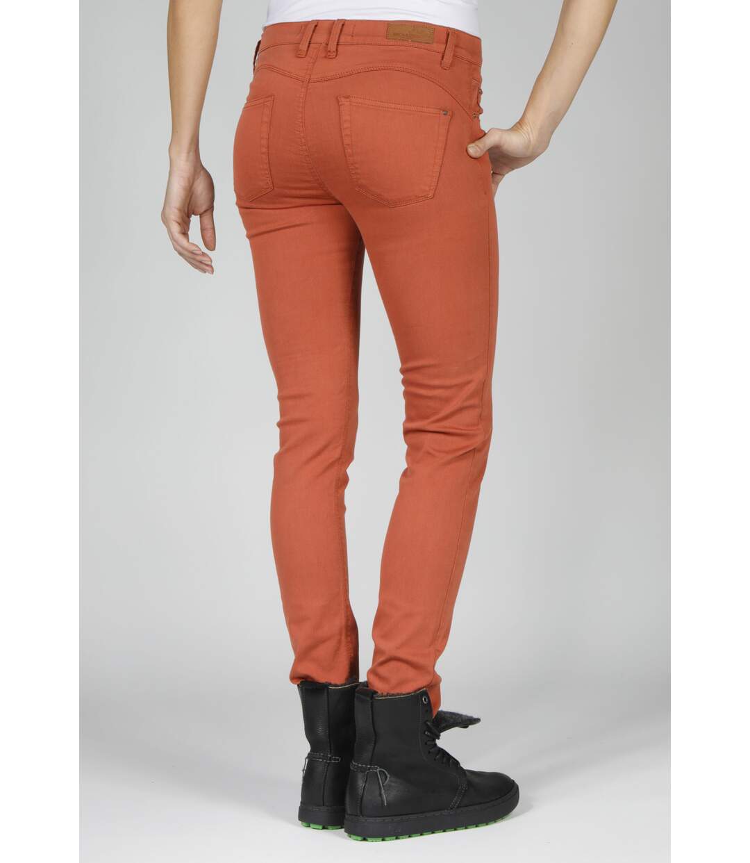 Jegging stretch taille haute ENORA blanc