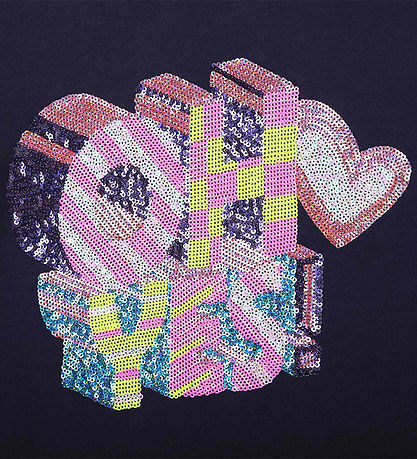 Billieblush Bluse - Oh Yes - Navy m. Palietter