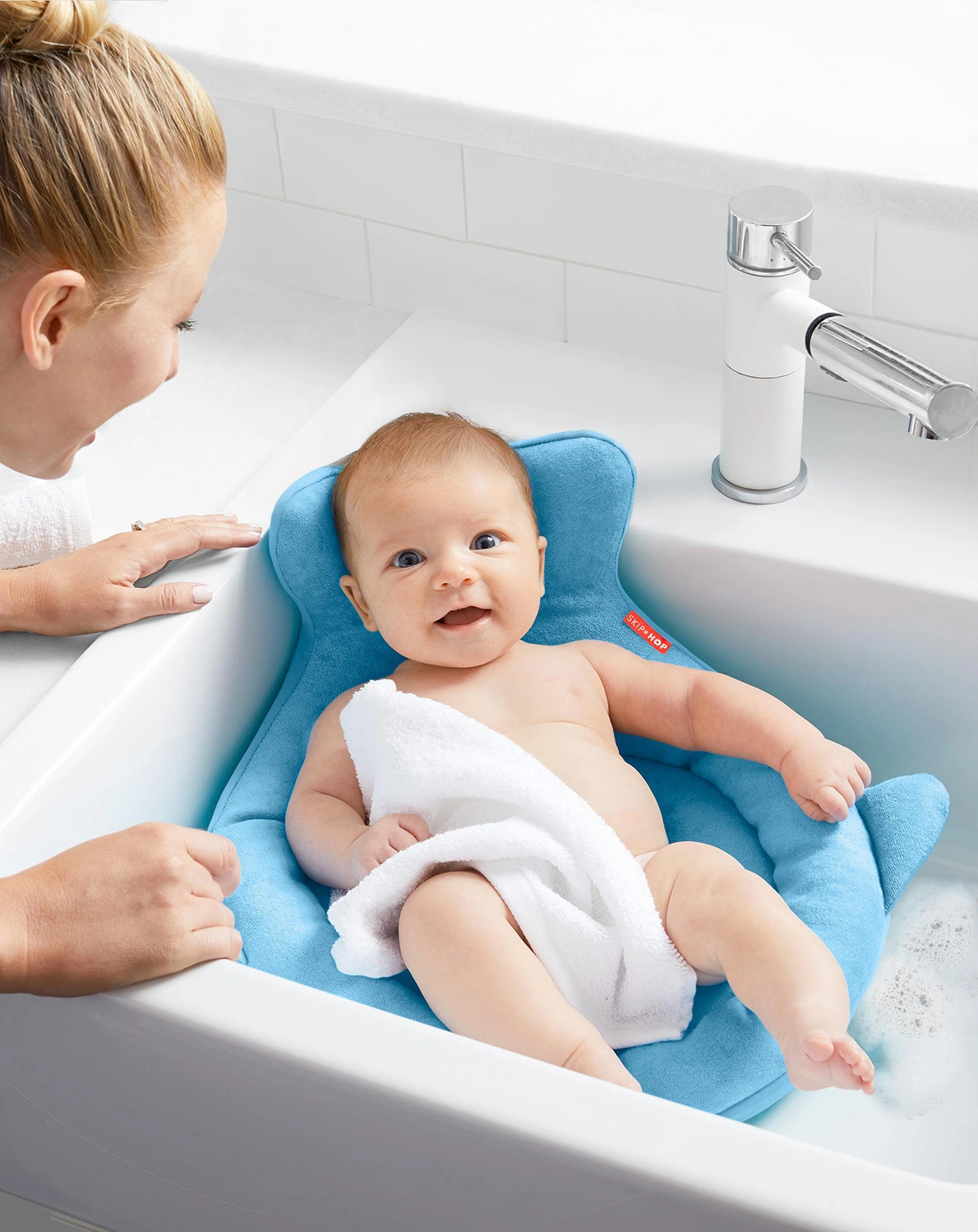 Waschbecken-Badeeinsatz MOBY in blau
