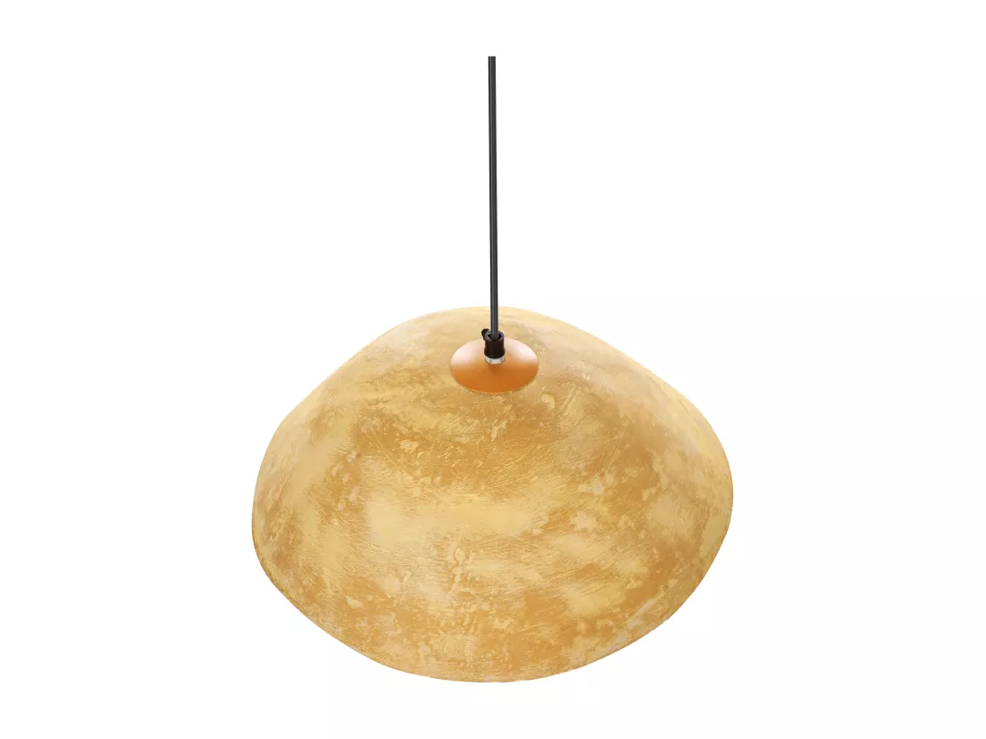 Lampe suspension WAYAMBO Papier-mâché Jaune