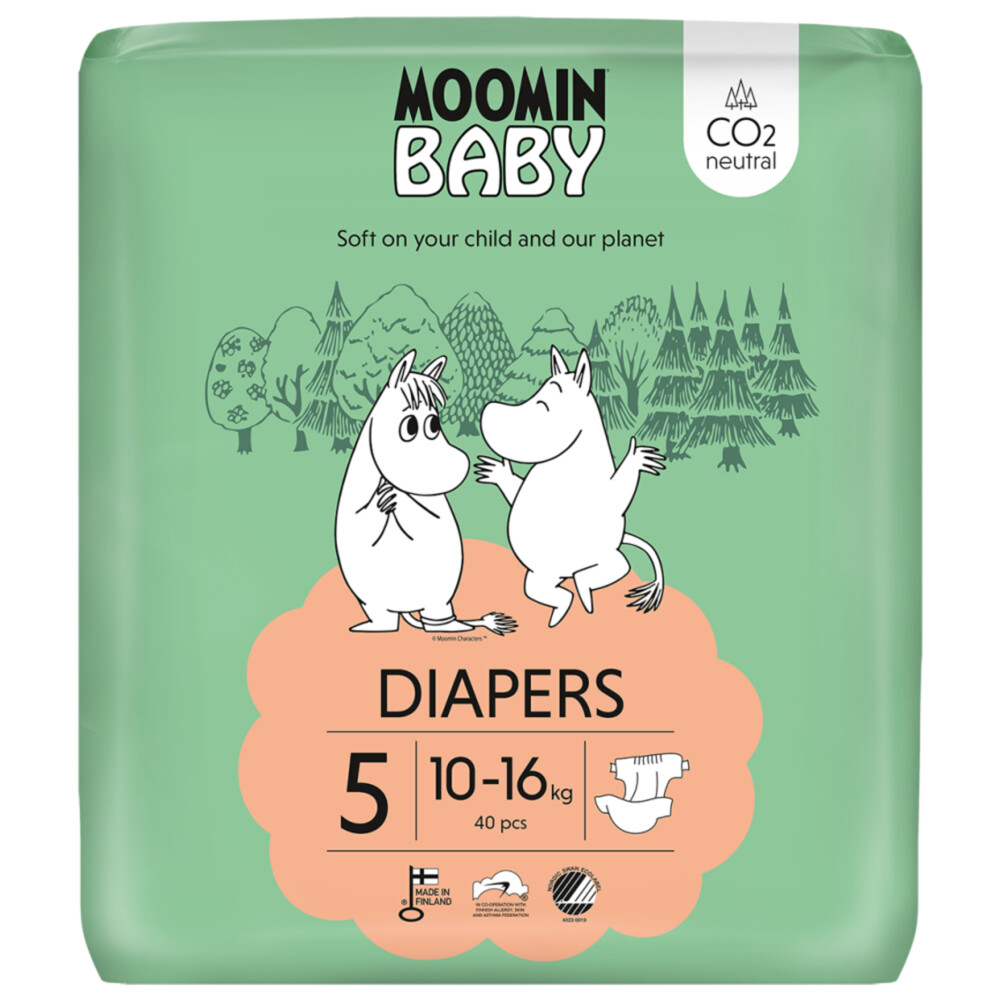 Moomin Ecologische Luiers Maat 5 Maxi Plus40 stuks