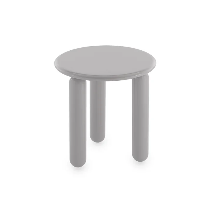Kartell - Undique Mas Beistelltisch, Ø 48 cm, H 51 cm, grau