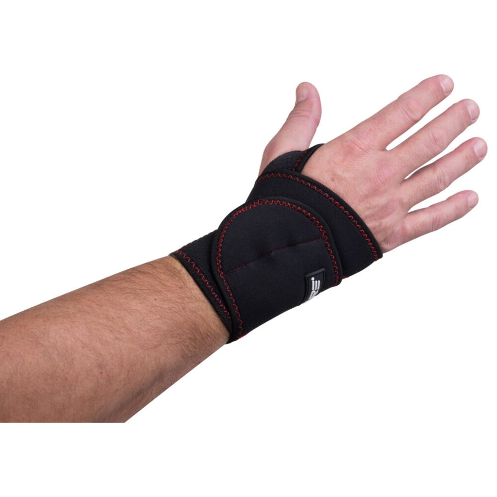Neopren Handgelenkbandage Verstellbare Sport Stütze (One Size) - Schwarz