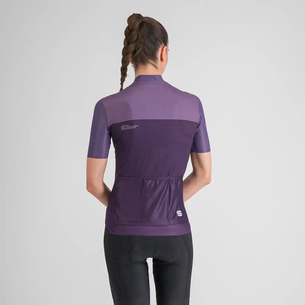 Sportful Pista Fietsshirt Korte Mouwen Paars Dames