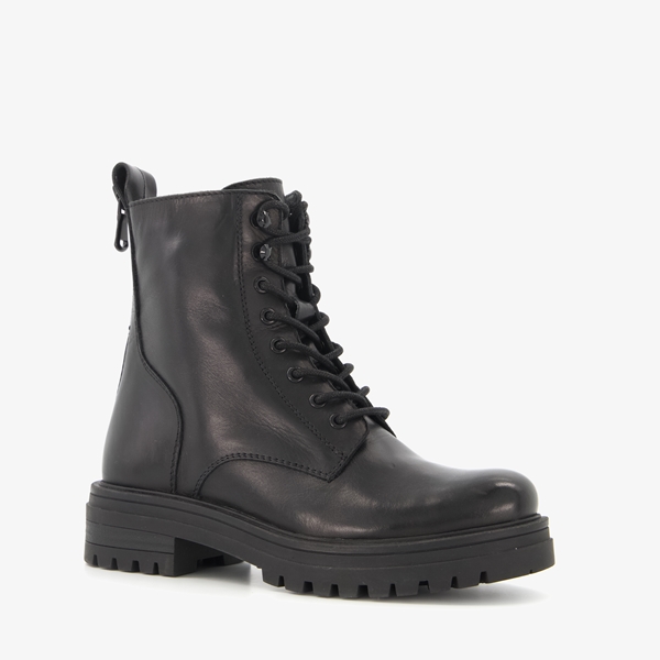 Harper leren dames boots zwart