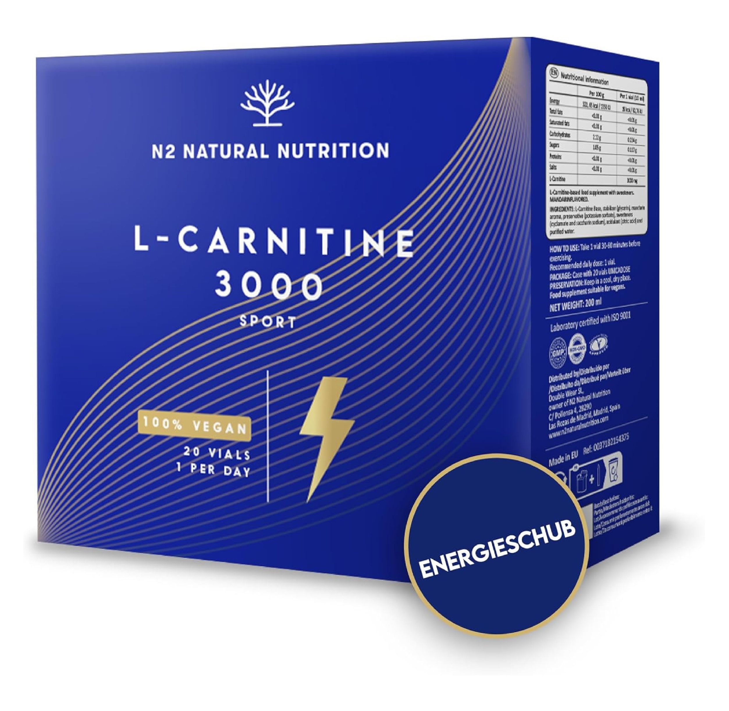 N2 Natural Nutrition L CARNITIN 3000 Reines Flüssig