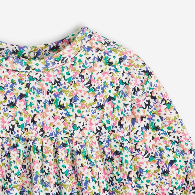 Robe bébé fille semis fleuris blanche Catimini Blanc