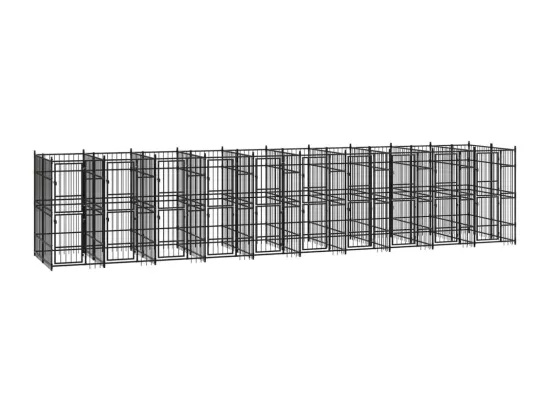 Chenil cage enclos pac noire 960 x 192 x 200 cm 02_0041808