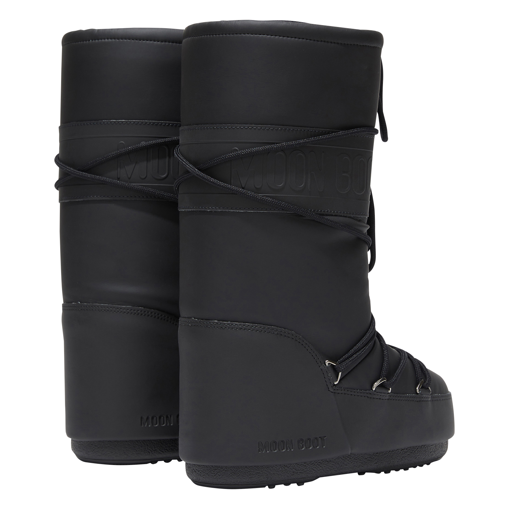 MB ICON RUBBER - Bottes haute à lacets | Noir