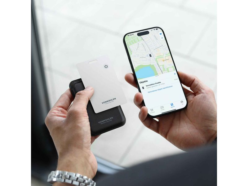 Vonmählen Schlüsselfinder FindMe Weiss Der smarte Tracker im Kreditkartenformat