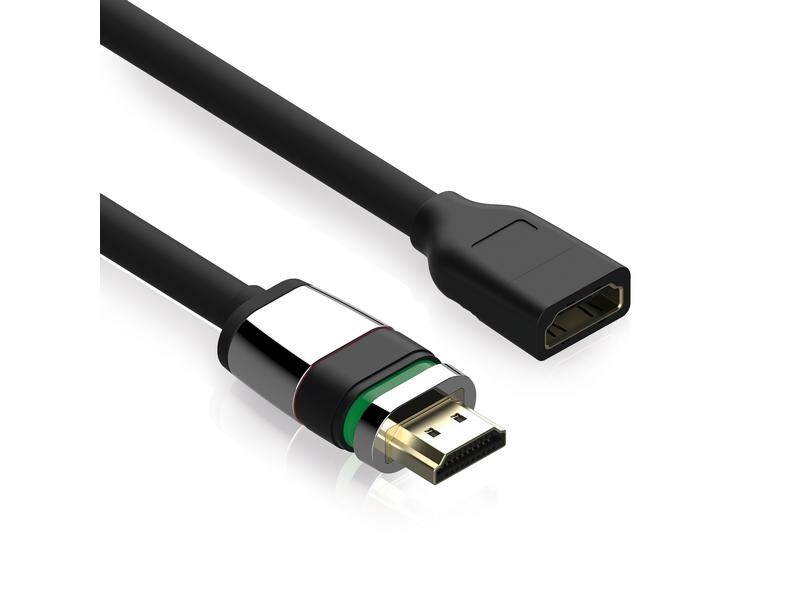 PureLink Adapter HDMI Stecker – HDMI Buchse Zertifizierter 4K High Speed HDMI Portsaver Adapter mit Ethernet Kanal